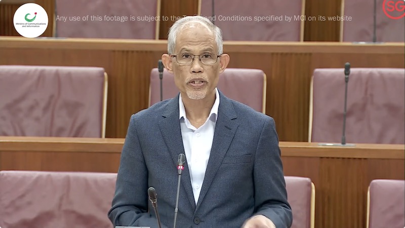 Masagos Zulkifli giving a speech